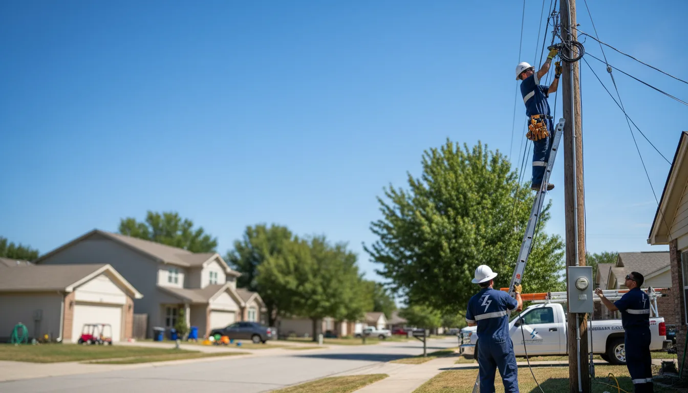 Residential electrician providing installation services in Rayville, MO